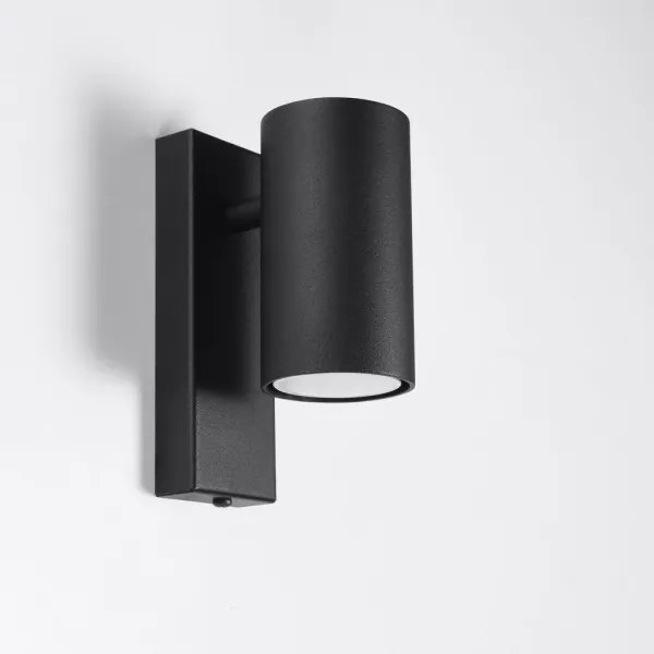 Sollux SL.1077 - Fali lámpa UTTI 1xGU10/40W/230V fekete