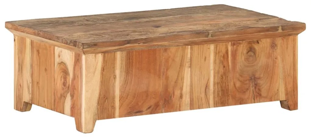 Tömör újrahasznosított fa dohányzóasztal 90 x 50 x 31 cm