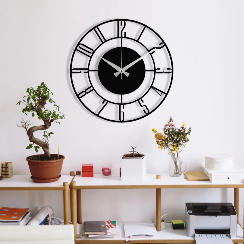 Enzoclock S011 fém falióra, 48 x 48 cm