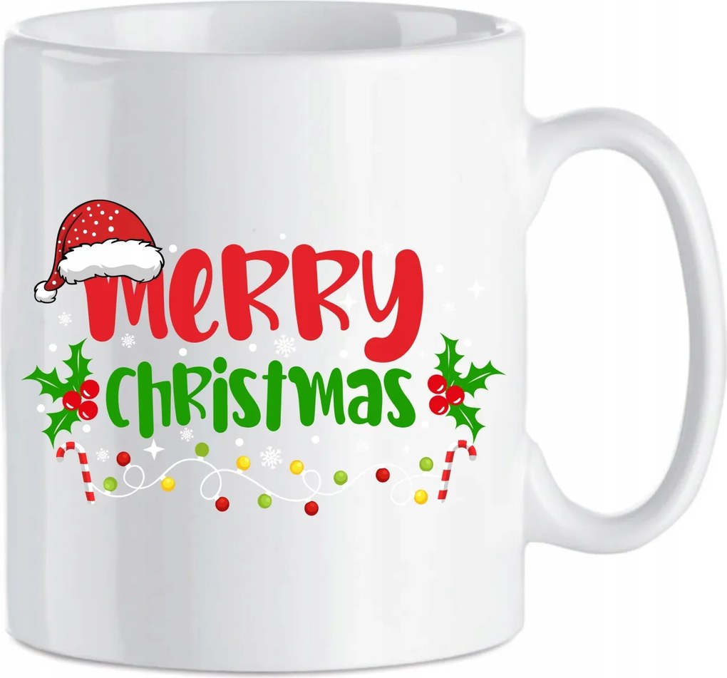 Kerámia bögre 330 ml Karácsonyi ajándék Mikulásra Merry Christmas