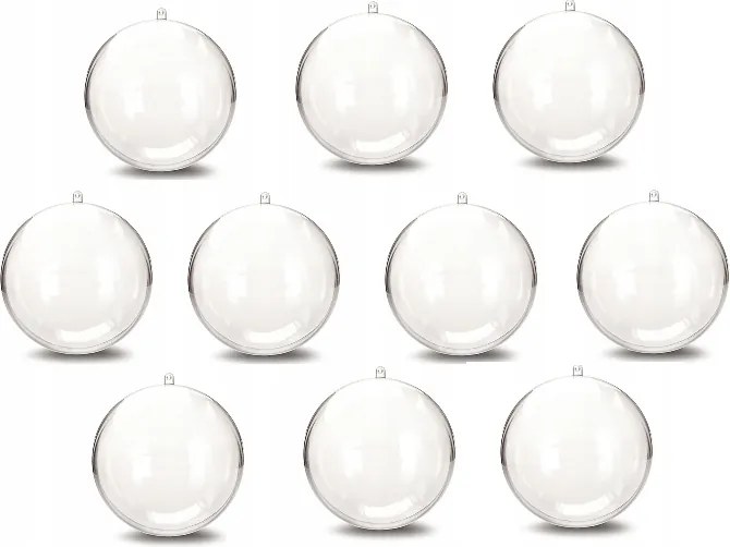10 X Pvc Akril Bomba gömb Medálokkal 12CM
