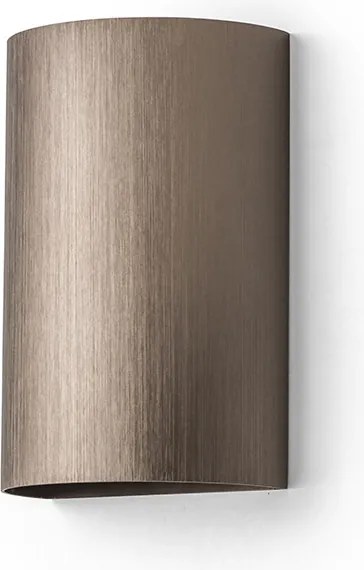 RENDL CAPRI R nástěnná česaný bronz 230V LED GU10 2x9W
