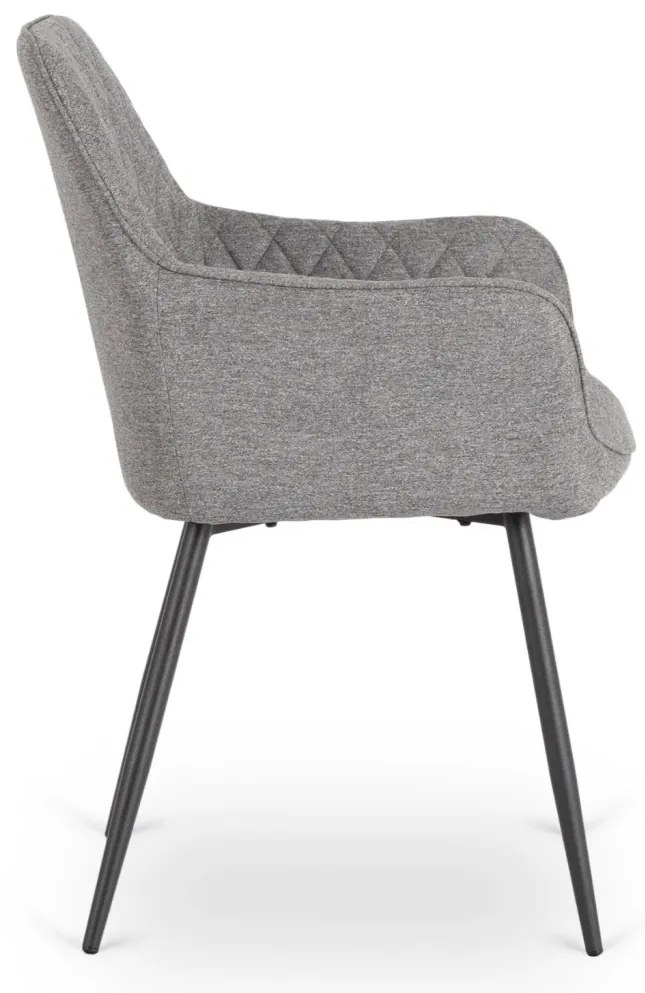 Elegáns Karosszék Szürke Színben.BRESSO 2