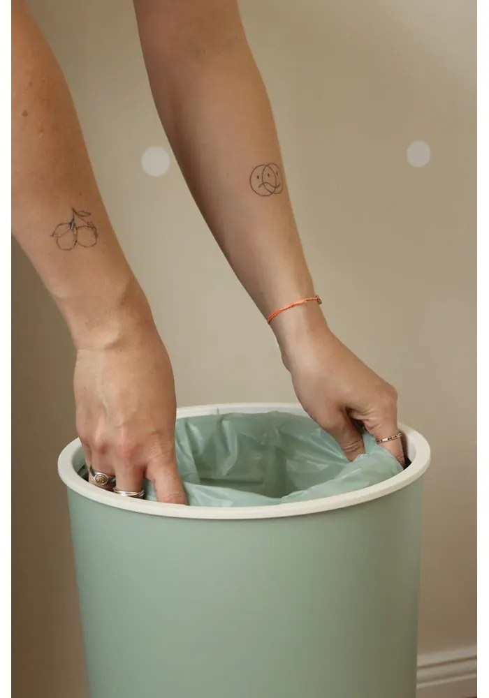 Mentazöld műanyag szemetes pelenkákhoz 25 l Whale – Kindsgut