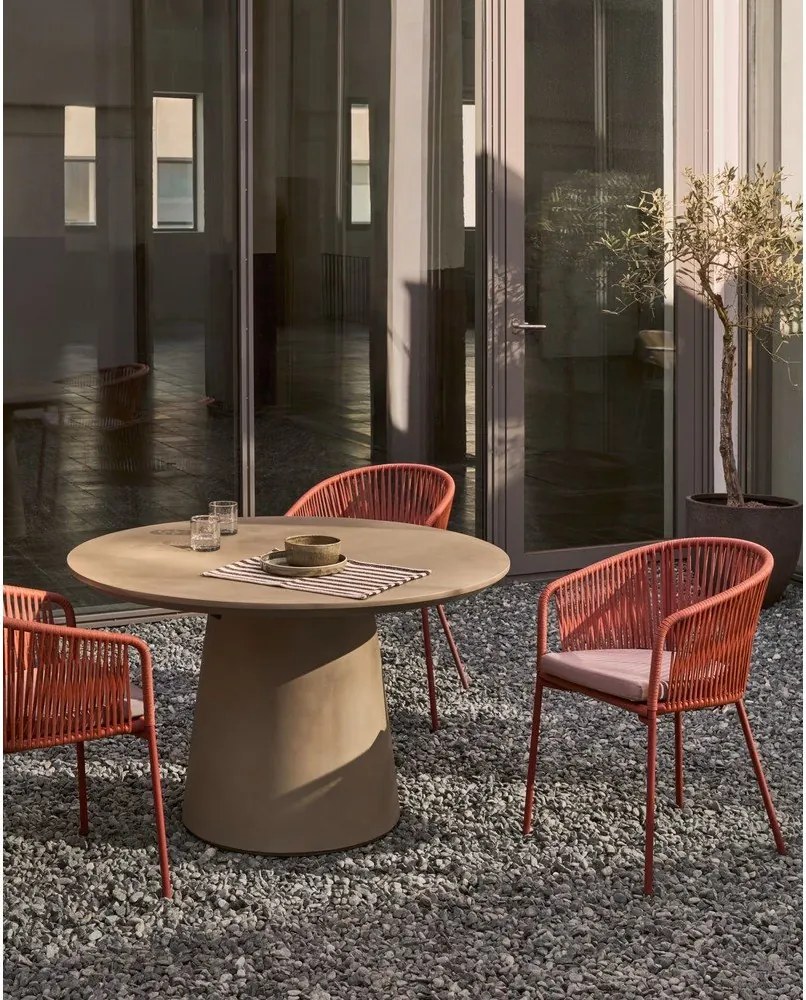 Itai beton kerti étkezőasztal, ⌀ 120 cm - Kave Home