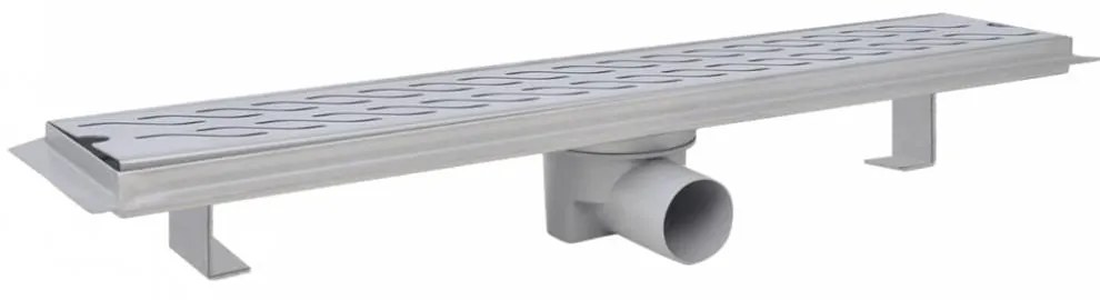 630x140 mm lineáris hullámos rozsdamentes acél zuhany lefolyó