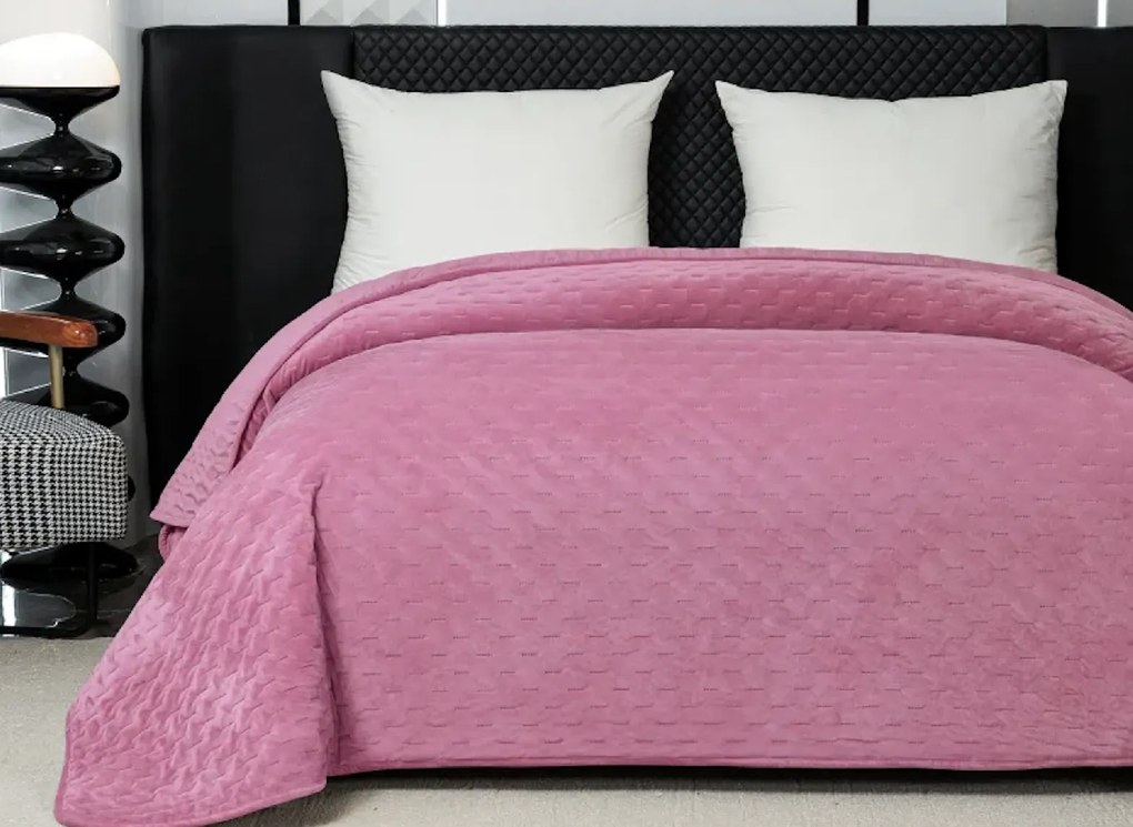 Bársonyos ágytakaró ASTRALIA, rózsaszín Méret: 200 x 220 cm