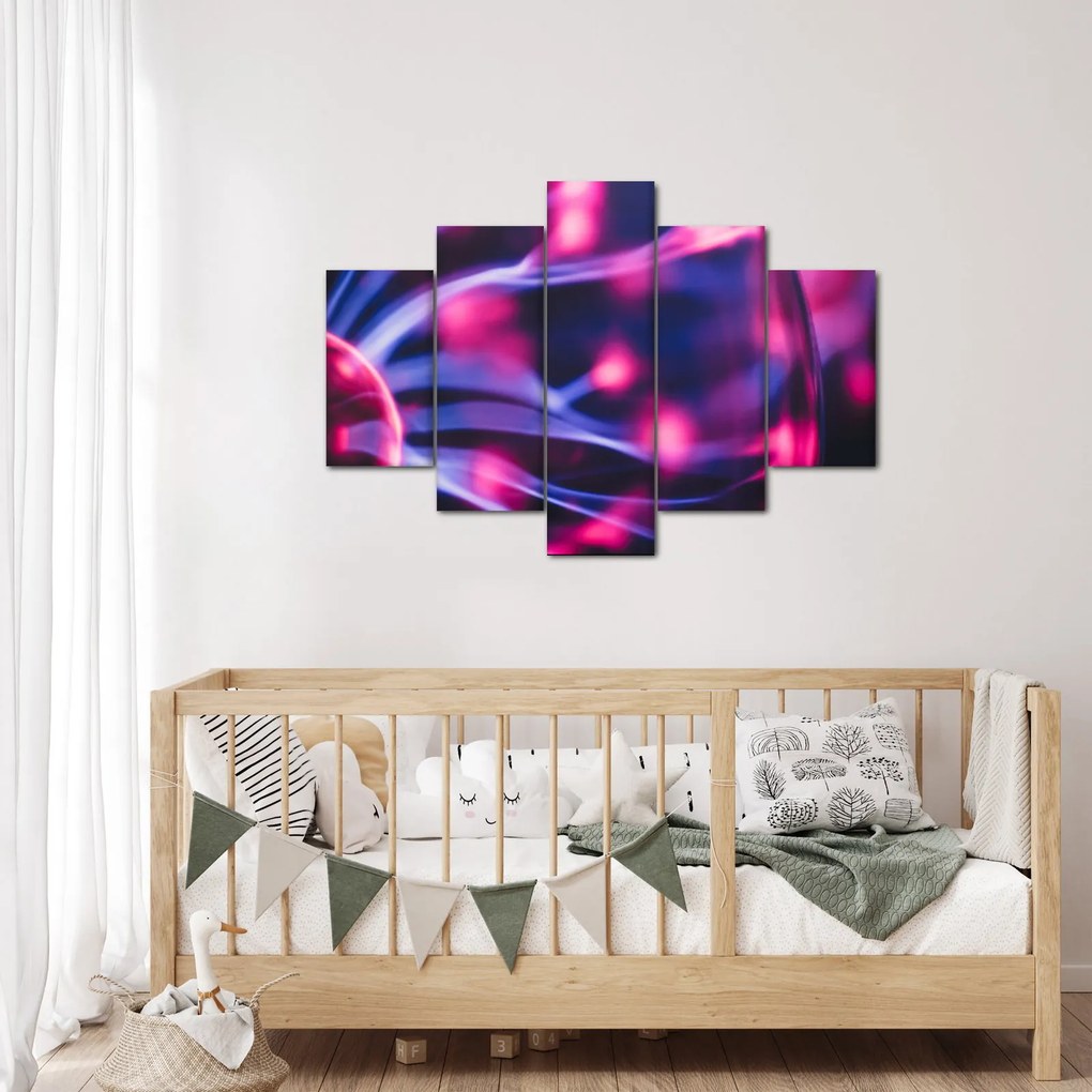 Absztrakt lila kép (150x105 cm)