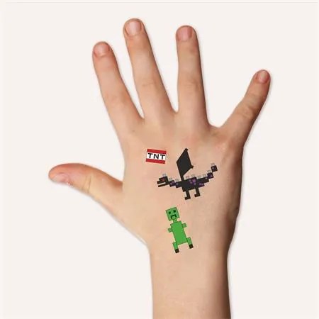 Matrica, tetoválás, 1 ív, 76x120 mm, AVERY ZWECKFORM, Z-Design No.56771, Pixel formák (AY56771)