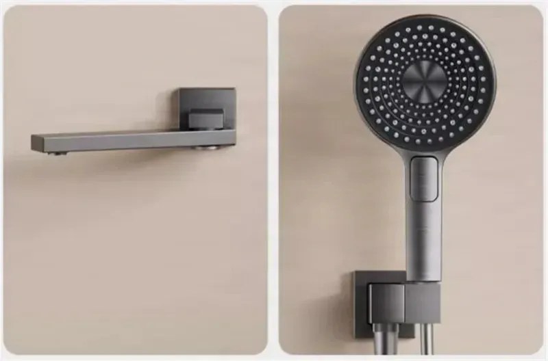 Zuhanyrendszer ELITE EDITION BCS1698 termosztáttal, LED-világítással, forgatható kifolyóval, több színben — Króm