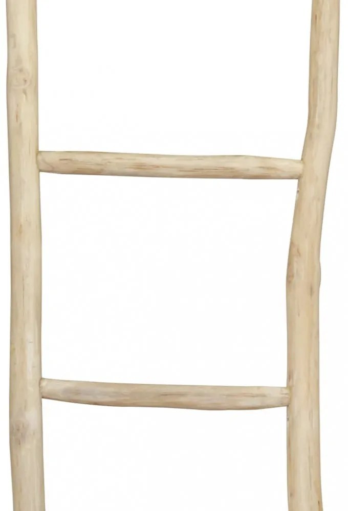 5 fokos, tíkfa törölközőszárító létra 45 x 150 cm