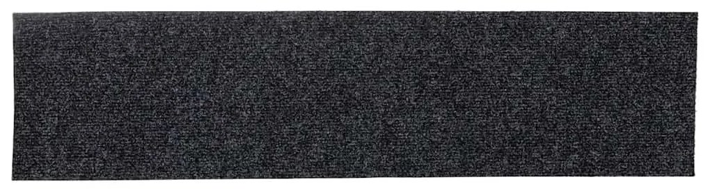 öntapadós lépcsőszőnyegek 30 db 76 x 20 cm szürke téglalap alakú
