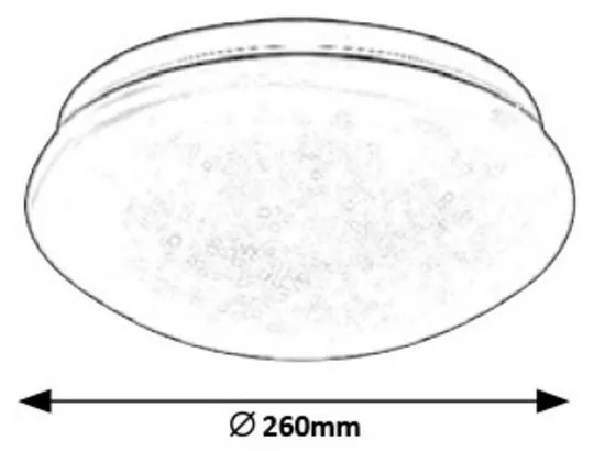 Rabalux 3936 Lucas mennyezeti LED lámpa, fehér, átmérő: 26 cm
