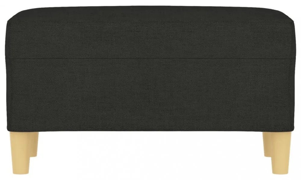fekete szövet pad 70 x 35 x 41 cm