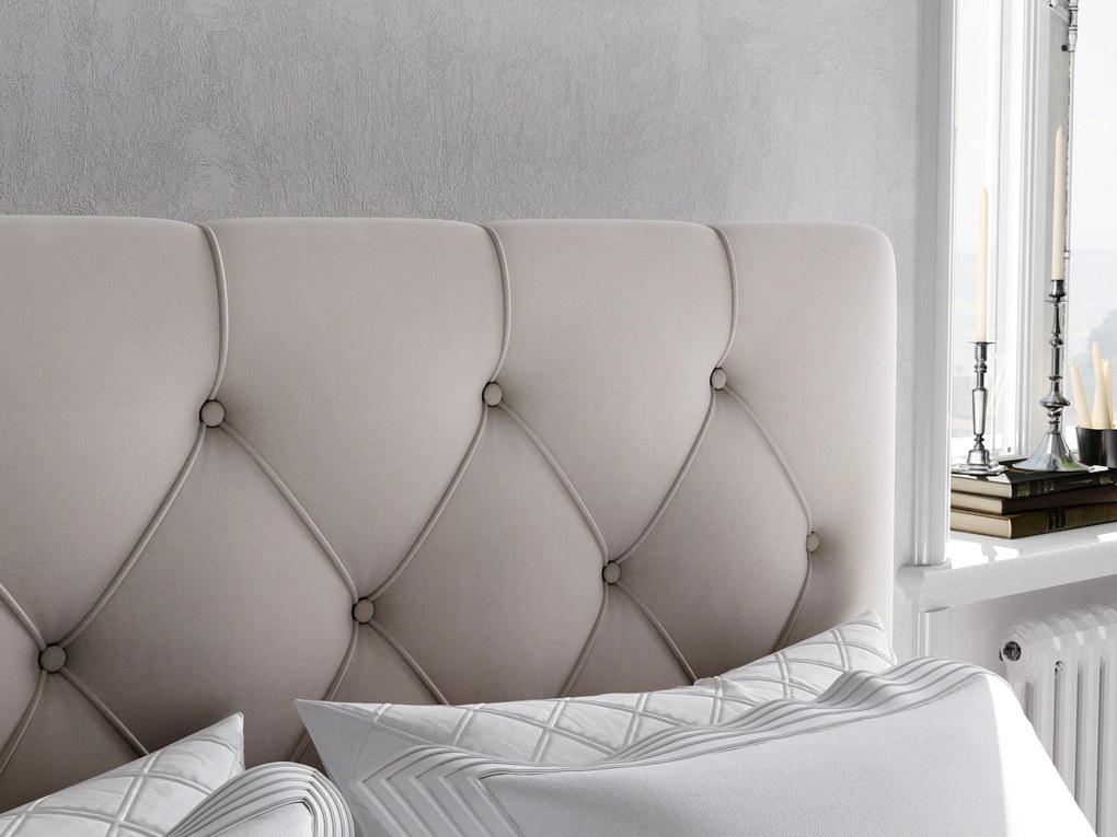 Franciaágy Boxspring 180 cm Ronda (bézs) (tárolóhellyel). Akció -16%. 1044318