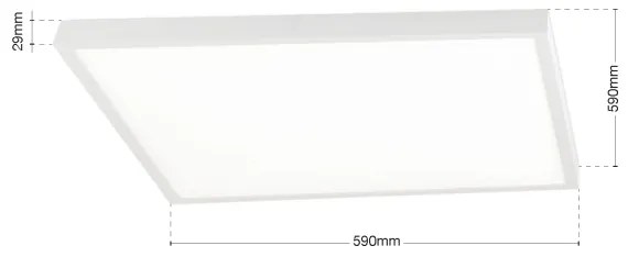 Orion - Dimmelhető LED mennyezeti lámpa DISC LED/46W/230V 2700/3000/4000K 59x59 cm fehér