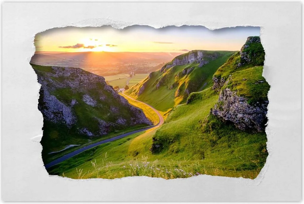 Poszterek 120x80 Gyönyörű kilátás a hegyekre