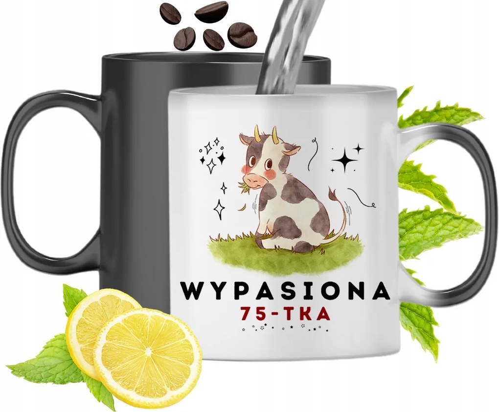 Mágikus Bögre Születésnapra 75. Színváltós, fényképes nyomattal