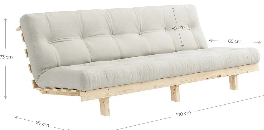 Lean Raw Beige variálható kanapé - Karup Design
