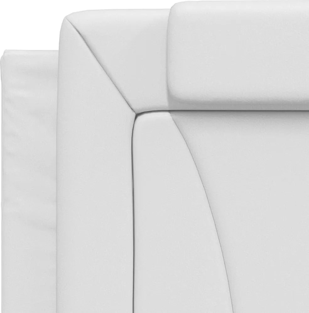 fehér műbőr fejtámla párna Viana 100 cm