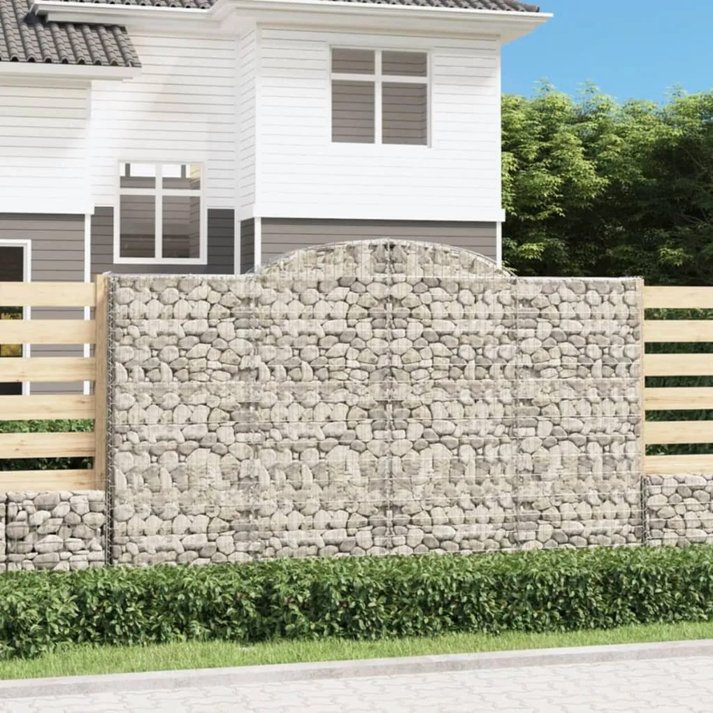 11 db íves horganyzott vas gabion kosár 300x50x180/200 cm