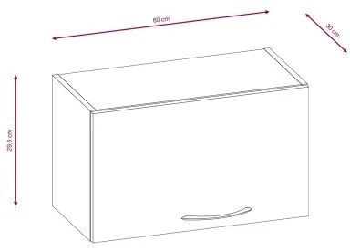 Konyhablokk VALERIA 180 cm barna/sonoma tölgy