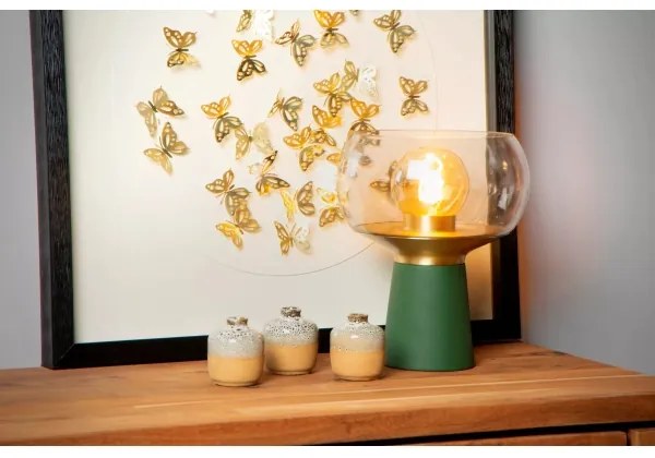 Lucide 05540/01/33 - Asztali lámpa FARRIS 1xE27/25W/230V zöld