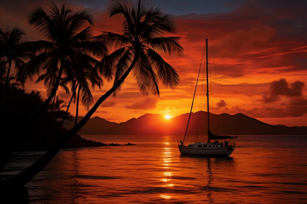 Poszter 45x30cm Trópusi Nyugat