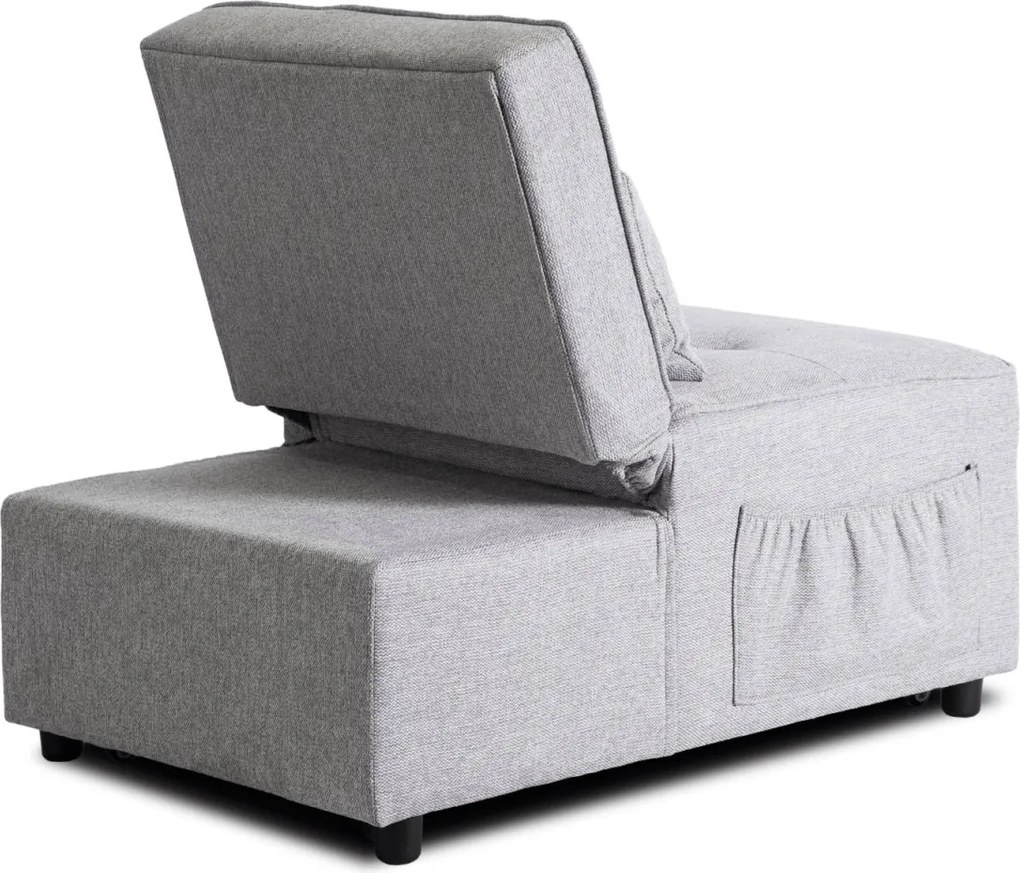 Dönthető, alvófunkciós fotel iberis 80 cm szürke, fotel