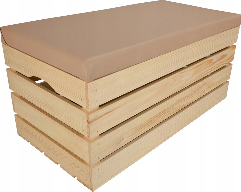 Tároló Puff Ülőke Láda Fa Tároló