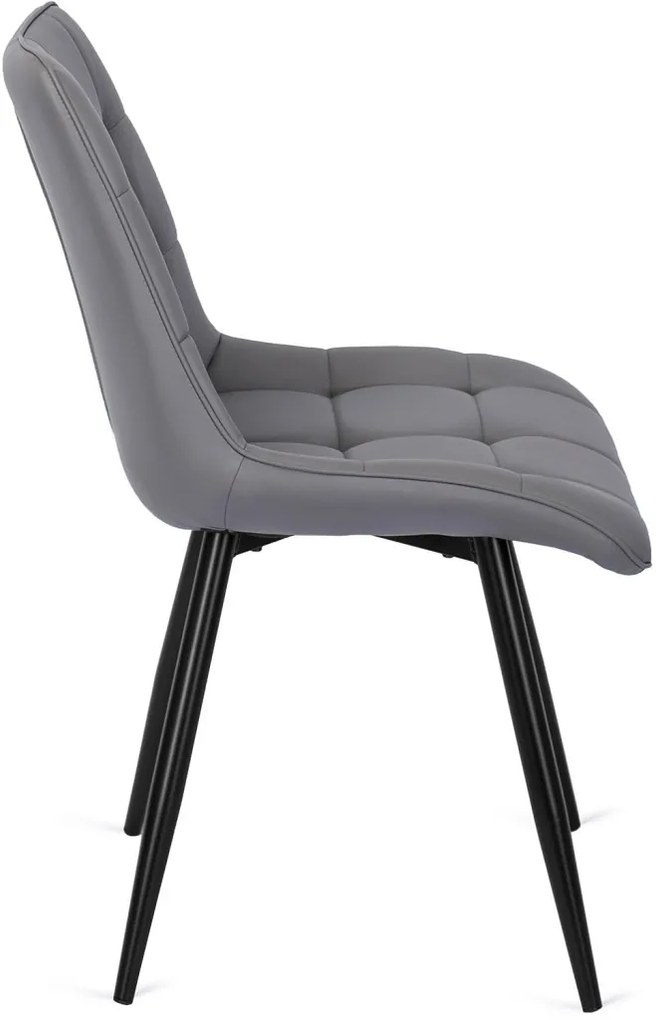 Szürke Eco-bőr Étkezőszék. MONZA