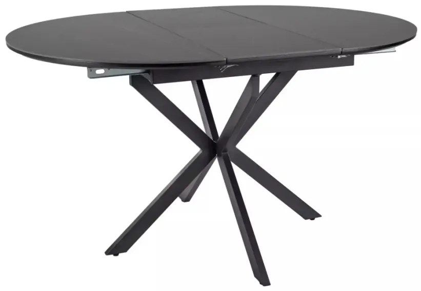 Gaston bővíthető kerámia étkezőasztal fekete 100-135cm