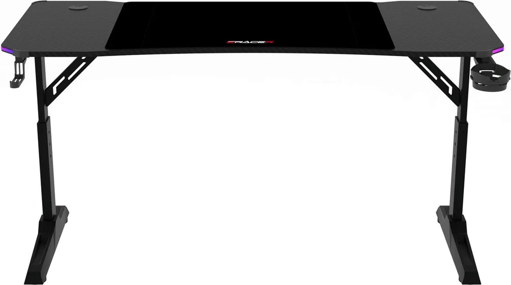 LUMEN RGB LED gamer asztal 120 × 60 cm