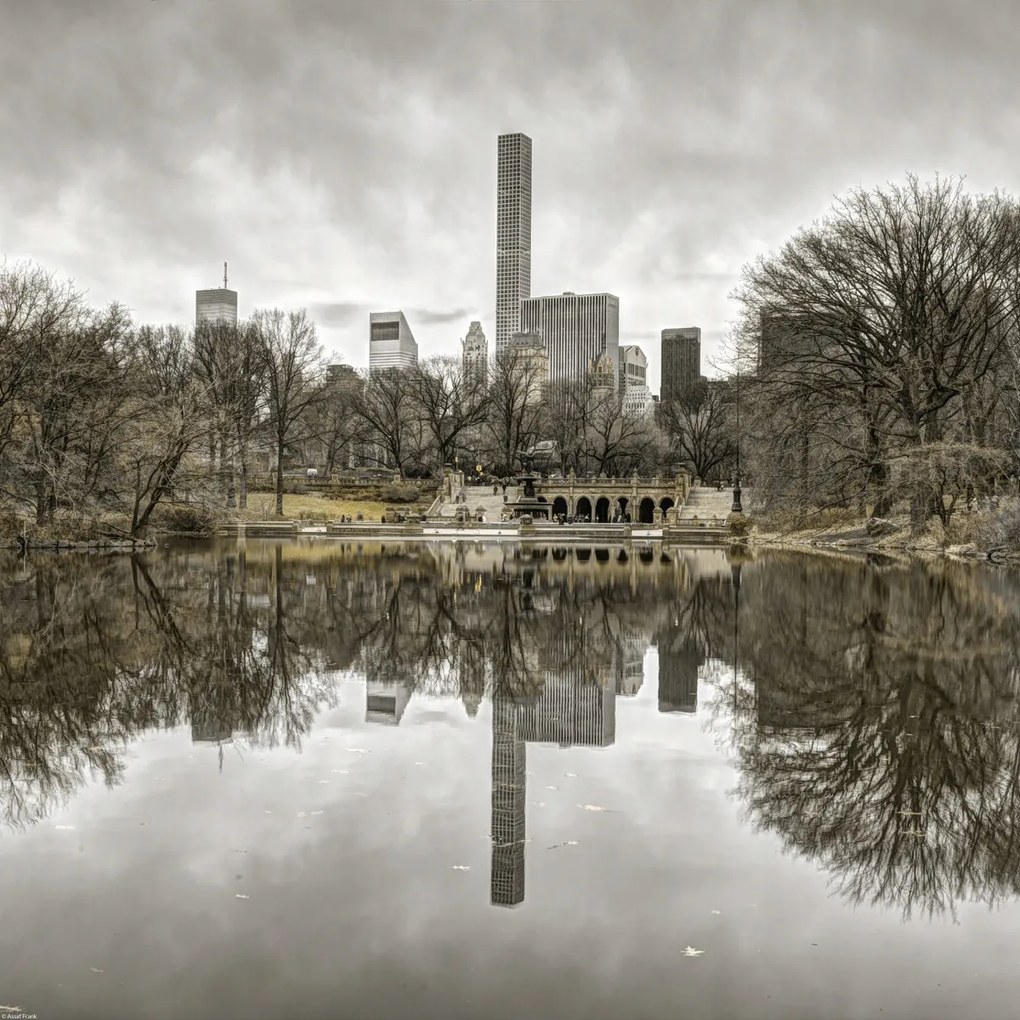 Poszter 50x50cm Alsó-Manhattan panoráma a Central Parkból 2, Assaf Frank