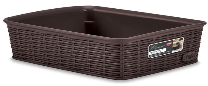 STEFANPLAST Tárolókosár Elegance M, barna