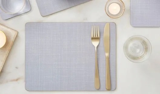 Pimpernel nagy tányéralátét szürke szálas 40cm