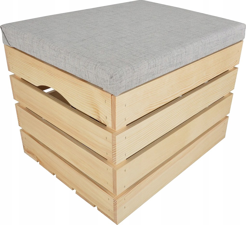 Puff Fa Láda Kárpitozott Tároló Doboz