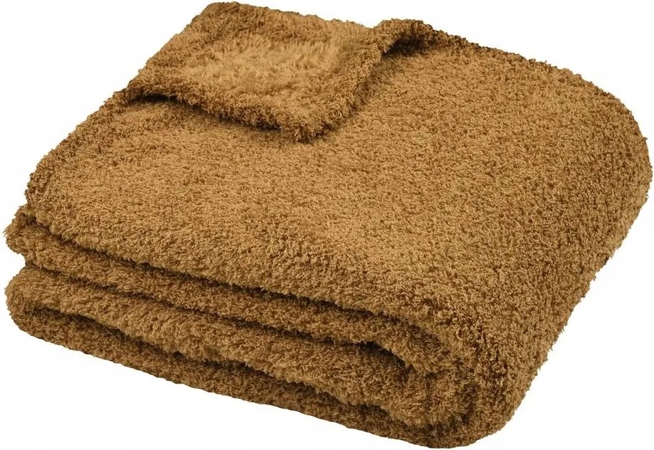 Montreal takaró puha vastag 130x160 cm camel szőrme ágytakaró pléd Boho meleg