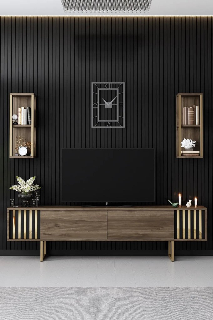 Gold Line - Walnut, Black