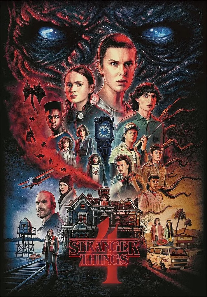 Stranger Things Darkness Rises 1000 db-os Compact puzzle Clementoni