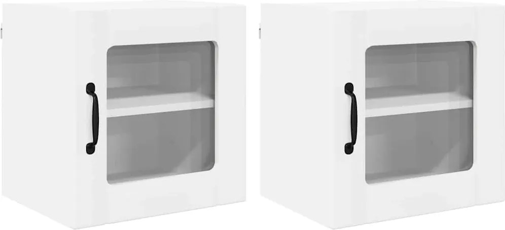 vidaXL Konyhaszekrény 2 pcs Fehér 40 x 31 x 40 cm Faanyag