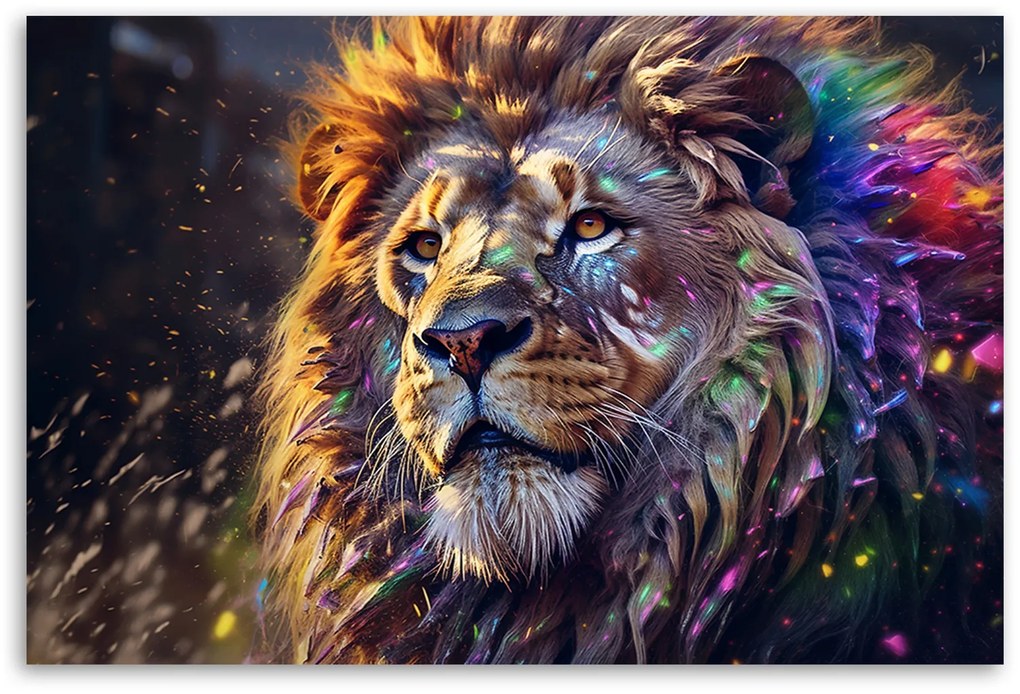 Gario Vászonkép Erős oroszlán Méret: 100 x 70 cm