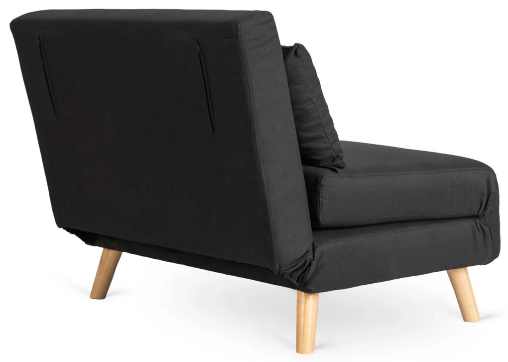 Ágyazható Fotel Fekete Színben. MARRY 2