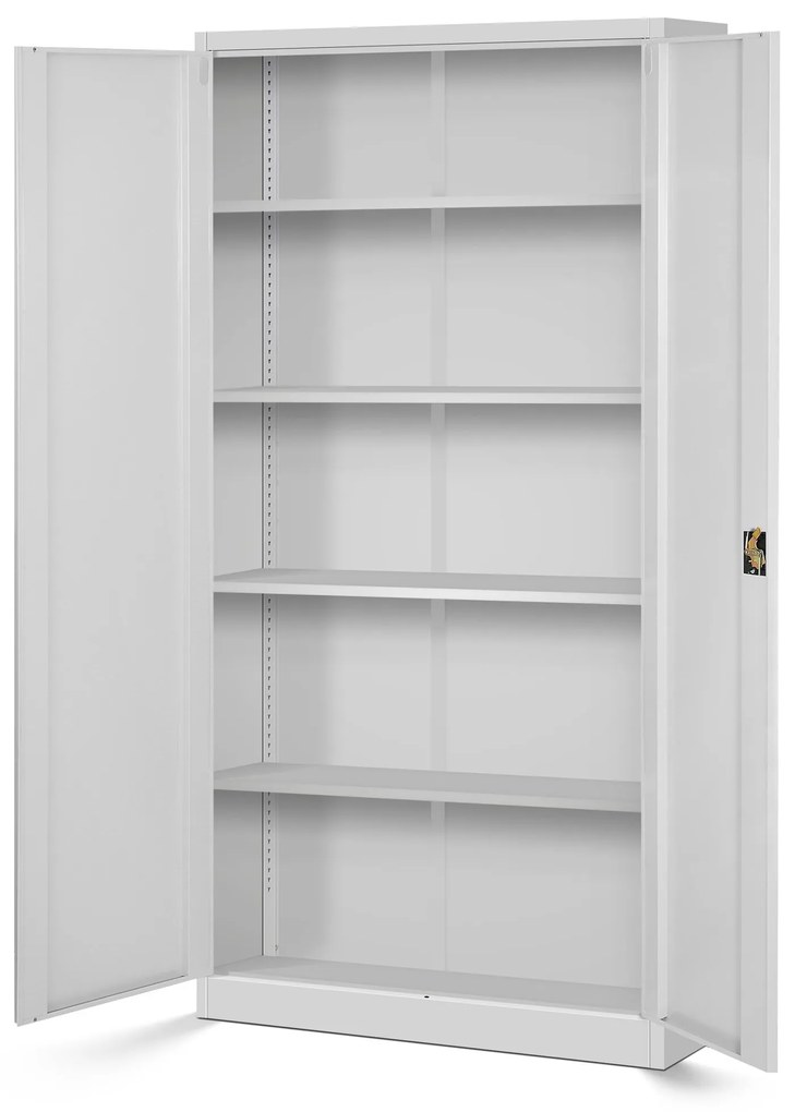 Set 4x fém iratszekrény JAN H, 900 x 1950 x 400 mm, szürke