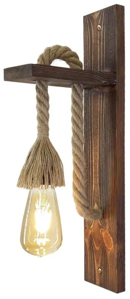 AHSAP fali lámpa 1xE27/40W/230V fenyő/dió