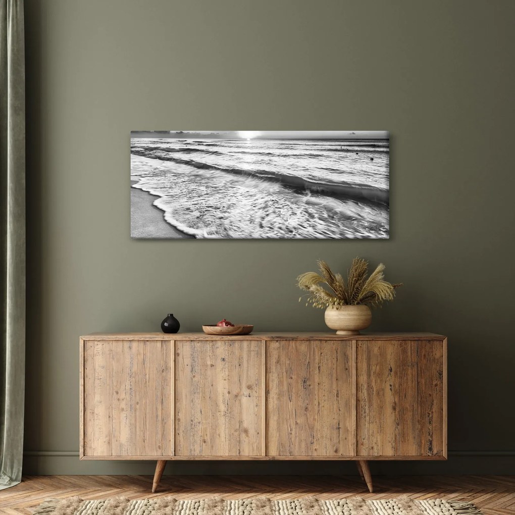 Kép - Naplemente a tengerparton (120x50 cm)