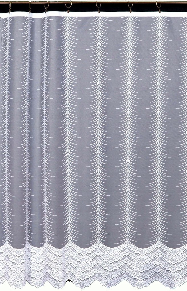 Mg Függöny jacquard 3915 Fehér 380x250 kész szalaggal