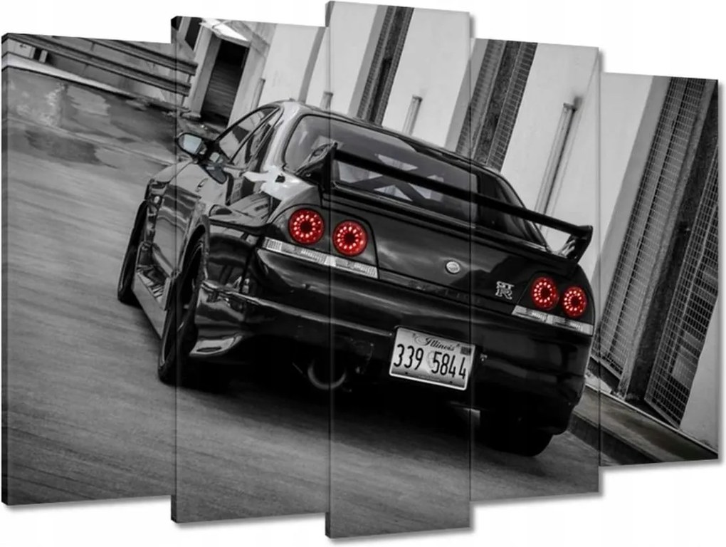 Vászonkép 70x50 Fekete Nissan Gtr