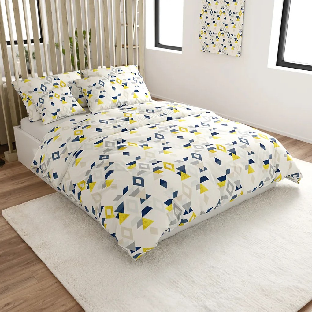 Mikroszálas ágyneműhuzat GEOMETRICA színes Ágyneműhuzat mérete: 2 db 70 x 90 cm | 200 x 220 cm