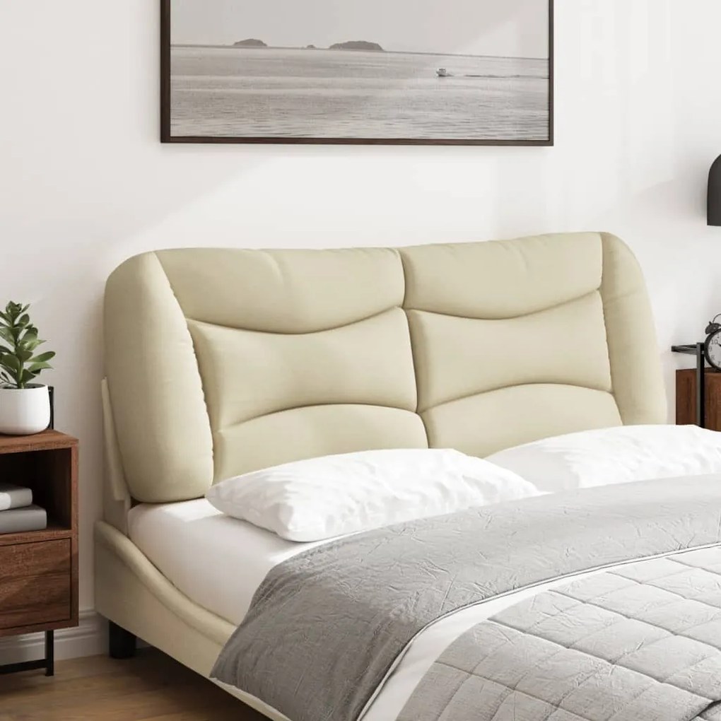 krémszínű szövet fejtámla párna 120 cm